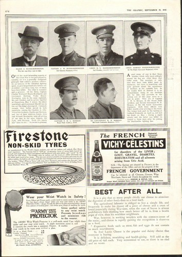 1915 wwi print major hayes - print,