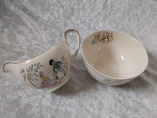 Alfred Meakin Oklahoma Sugar Bowl Cowboy Homestead Vintage