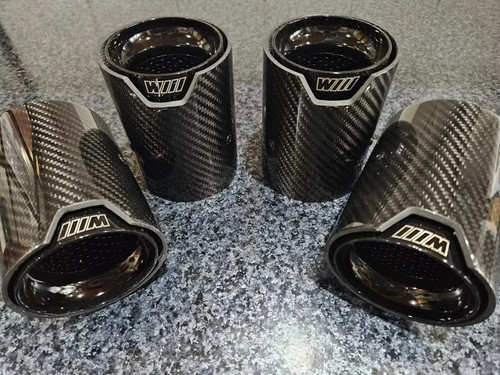 Bmw exhaust tips carbon - 4,