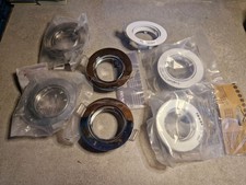 Downlight Spot Light Bezel Polished Chrome White Brushed Bundle. Various Bezels