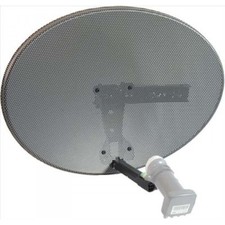 Freesat / Sky - Zone 2 - 65cm Wall Mount Dish & Universial Quad LNB Kit
