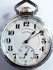 ??BASE METAL SCREWCASED ILLINOIS, TIME KING 16s, 21Js OPEN FACE PO/WATCH,FWO?