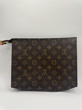 Louis Vuitton Toiletry Pouch 26 Monogram Canvas Clutch Bag Vintage Authentic