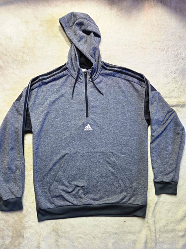 Adidas mens grey - grey/black, hooded