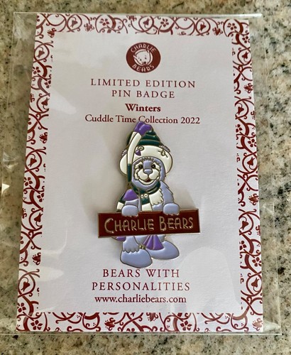 Charlie bear pin badge - bear,