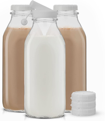 Joyjolt glass milk - glass, bottles