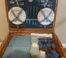 Vintage BREXTON Picnic Basket