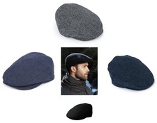Men Flat Hat Cap Wool Blend