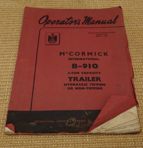 Mccormick 910 trailer - b-910,