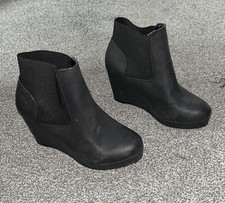Primark Black Wedge Boots |
