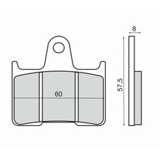 PAIR BRAKE PADS XL 1200 T
