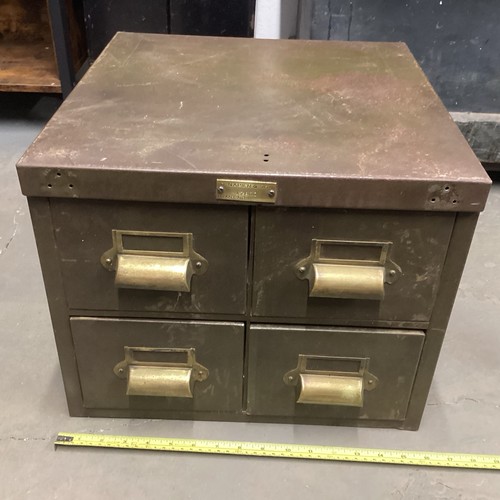 Old metal chest draws four - old,