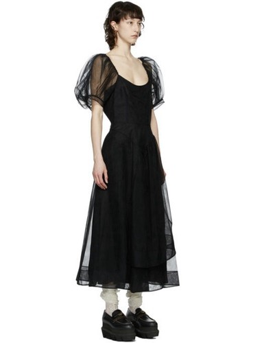 Simone rocha black sheer tulle - simone,