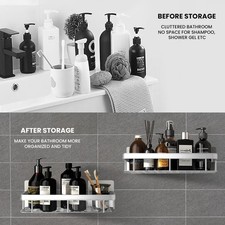 3 Pack Shower Caddy Stainless