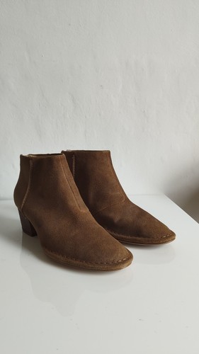 Clarks suede small heel shoes - suede,