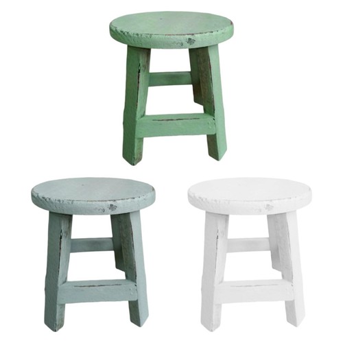 Wood stool plant stand - stand,