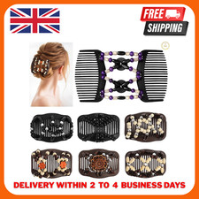 Wooden Beads Magic Hair Combs