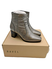 Ravel Pewter Foil Ladies Ankle Boots Size UK 5   D3  G147