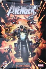 THE AVENGERS Harley-Davidson Marvel Movie Promo Poster with Captain America 2012