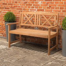 Seater wooden garden bench - 2,