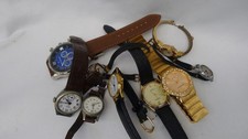 Job Lot of 9 Mixed Wristwatches Analogue Digital Quartz Bundle Untested