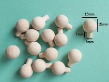 Small wooden shaker pegs knobs - wooden,