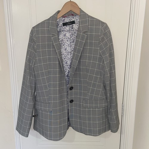 Ladies check tailored jacket - ladies,