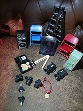 WWE WWF Wrestling Figures Accessories Weapons Bundle Joblot chairs camera ladder