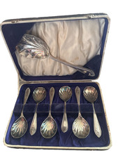 Vintage silver EPNS six desert