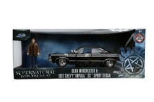 JADA 1/24 NEW 1967 CHEVROLET IMPALA & DEAN WINCHESTER FIGURE SUPERNATURAL 32250