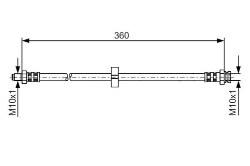 Brake hose for - hose, fiat