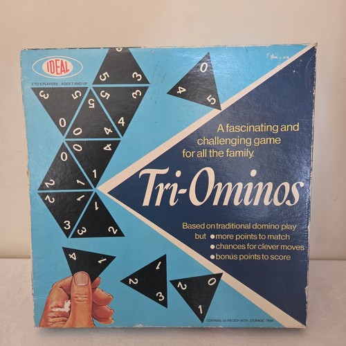 Tri ominos vintage board - tri-ominos,