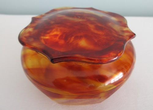 Vintage dressing table pot box - vintage,