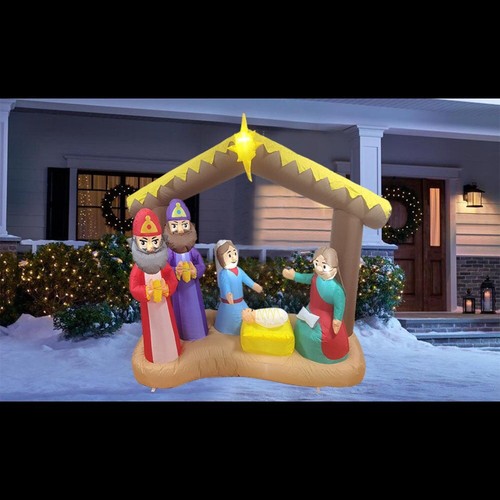 6ft christmas led inflatable - christmas,