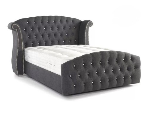 Luxury swan wingback bed - wingback,