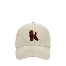 POODLE RED EMBROIDERED
