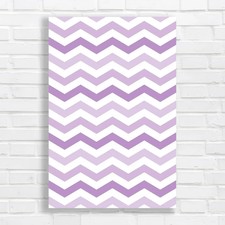Pastel Chevron Nursery Purple