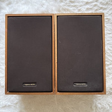 2x Vintage Realistic Radio Shack MC-1201 40-1990 Bookshelf Speakers Wooden