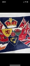 Vintage British Made Royal Coat of Arms Flag – Union Jack Commonwealth Banner