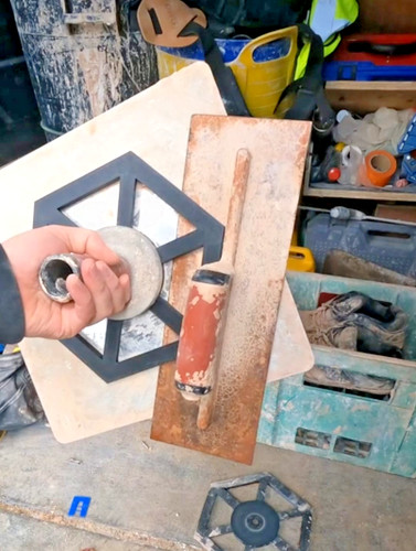 Plasterers hawk storage plate - storage,