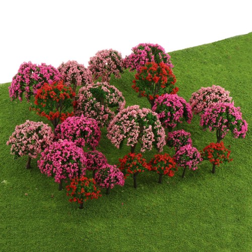 Plastic model trees - trees, ho