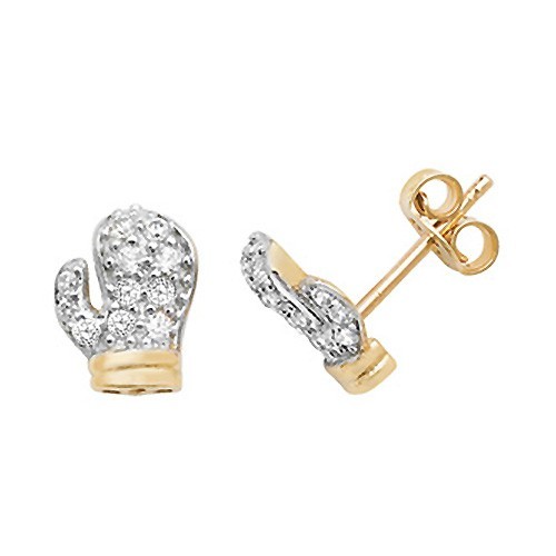Mens boxing glove earrings 9ct - mens,