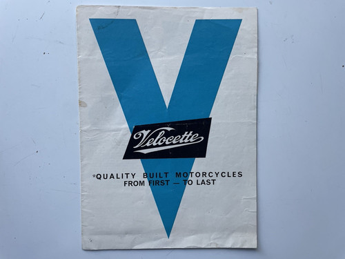 1960 velocette brochure - velocette, brochure-