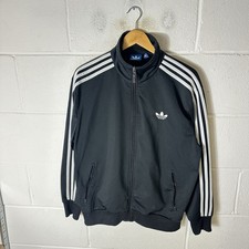 Adidas Jacket Mens Large Black White Firebird Trefoil Originals SST Superstar
