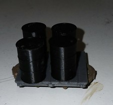 SET OF 3 X O-9 SCALE NARROW GAUGE FLAT WAGONS WITH OIL DRUM LOAD KITS