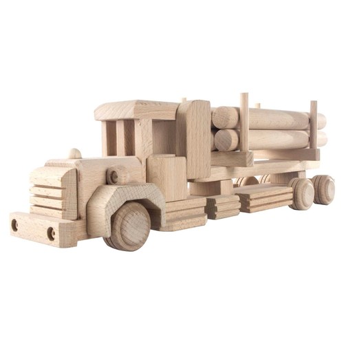 Handcrafted wooden truck with - handcrafted,