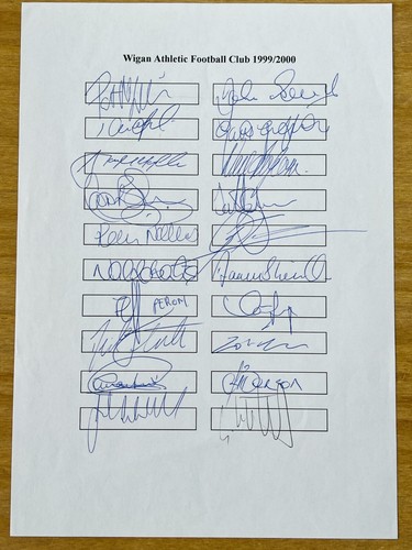 Hand signed team - a4,