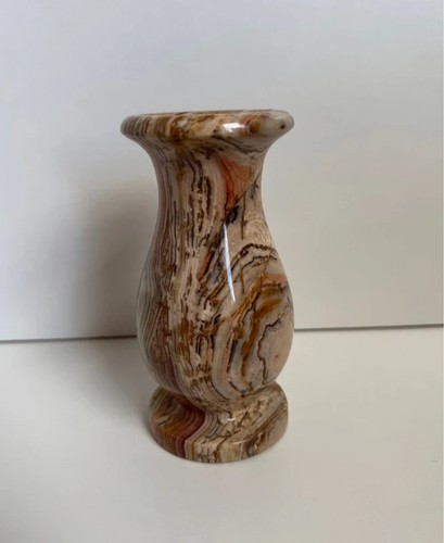 Vintage carved marbled onyx - carved,