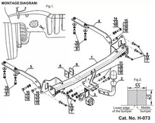 Swan Neck Tow Bar For HONDA