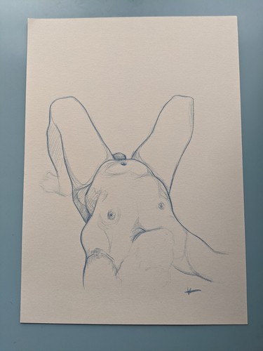 Original nude life - , drawing